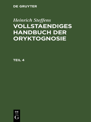 cover image of Heinrich Steffens
